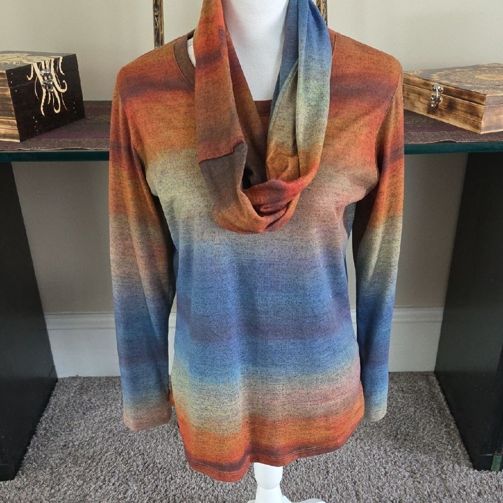 David Cline Women's Sweater With Matching Scarf